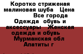 Коротко стриженая малиновая шуба › Цена ­ 10 000 - Все города Одежда, обувь и аксессуары » Женская одежда и обувь   . Мурманская обл.,Апатиты г.